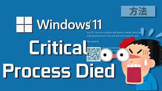 Windows 11●10で「Critical Process Died」エラーの対処法 [upl. by Nidak]