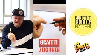 Graffiti  Bleistift beim zeichnen richtig halten  Graffiti Coach [upl. by Yro853]