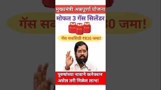 मोफत 3 गॅस सिलेंडर योजना  Annapurna Yojana free gas cylinder [upl. by Etta]