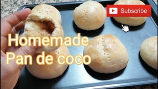 Homemade pan de coco pan de cocorecipe [upl. by Eedak]