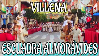 4K LA ENTRADA  ESCUADRA ALMORÁVIDES  VILLENA morosycristianos fiesta desfile villena alicante [upl. by Rolat]