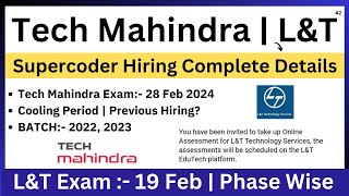 LampT Hiring Exam 19 Feb  Exam Pattern  Tech Mahindra Supercoder Hiring All Details  2022 2023 [upl. by Nytsirc]