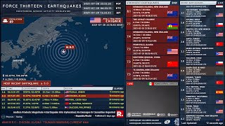 20210729 061545 UTC  M 80  Chignik Alaska  Force Thirteen Earthquakes [upl. by Delmore]