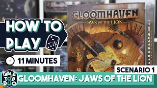 How To Play Gloomhaven Jaws Of The Lion Scenario 1 in 11 minutes Roadside Ambush [upl. by Nelia]