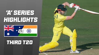 Australia A v India A  Third T20  MultiFormat Series 2024 [upl. by Regnig974]