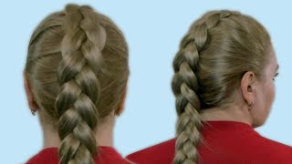 Reverse French Braid Tutorial Video Hairstyles for Medium Long Hair [upl. by Maggie911]