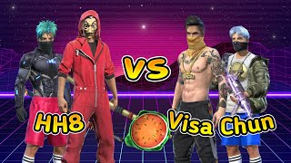 សង្គ្រាមបងប្អូន HH8 vs Visa Chun  Free Fire 2v2 [upl. by Tterraj493]