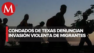 Acusan invasión de migrantes en condados de Texas deciden declarar emergencia [upl. by Alig454]