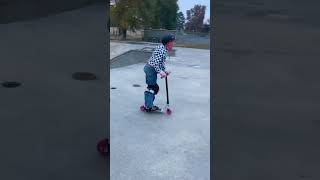 Raw clip 13yearsold scooter skatepark fypシ゚ go support my sponsor Solnix4505 [upl. by Aerda106]