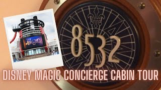 Disney Cruise Concierge Stateroom Suite 8532 Tour Disney Magic [upl. by Imuya]