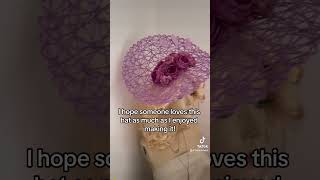 Lilac fascinator hat millinery weddingguest fascinator hatforawedding lilachat hatinator [upl. by Lowell]