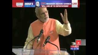 Narendra Modi Madison Square Garden Speech  Full Speech [upl. by Elatia]