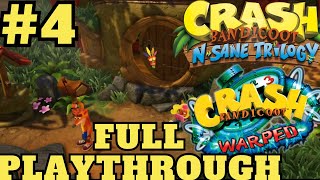 Crash Bandicoot 3 2017  Blue Gem Stunt Plane and a Space Fight  crashbandicoot3warped [upl. by Joane93]