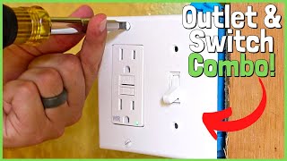 Easiest Way To Wire a Light Switch and Outlet In the Same Box [upl. by Emmalynne]