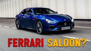 FERRARI Saloon Youve Never Heard Of  Maserati Ghibli Trofeo [upl. by Otis991]