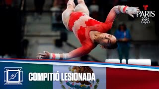 Gimnasta mexicana se rompe el ligamento y así compitió en París 2024  Juegos Olímpicos París 2024 [upl. by Columbine535]