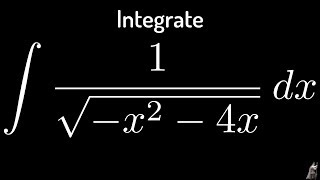 Integral of 1sqrtx2  4x by completing the square [upl. by Chapen]