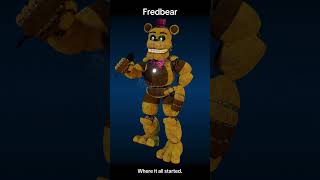 BlenderFNaF FNaF World Idles with canon characters Rows 46 [upl. by Nidorf]