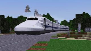 Minecraft  N700 Shinkansen Mod Cab Ride Download link [upl. by Norad]