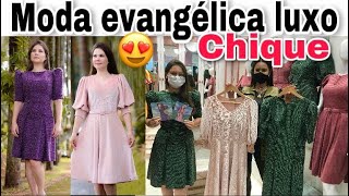 VESTIDOS EVANGÉLICOS DE LUXO NA 44 EM GOIÂNIA  PERFEITOS  SOFISTICADOS [upl. by Aihsatsan205]