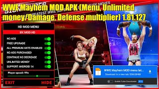 Wwe Mayhem Mod Apk Terbaru 2024 Unlimited Money And Gold Mediafıre Offline Obb Download [upl. by Toback]