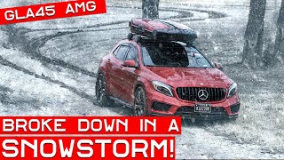 My GLA45 AMG Broke Down in a Snowstorm ABS Sensor Speed Sensor 4Matic Traction How To Fix [upl. by Hanus]