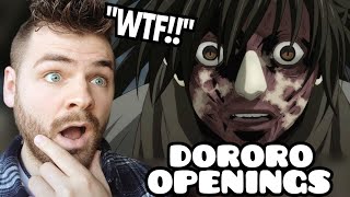 First Time Reacting to quotDORORO Openings amp Endings 12quot  New Anime Fan [upl. by Atinwahs488]