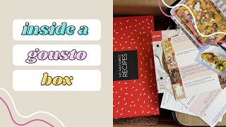 WHATS INSIDE A GOUSTO BOX 2021 [upl. by Roydd]