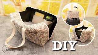 🚀 DIY Travel Bag with Trolley Sleeve  How to make a Carry On Underseat Luggage [upl. by Avery117]