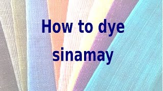 Dyeing sinamay straw for millinery [upl. by Garnett]