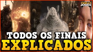 ELDEN RING  TODOS OS 6 FINAIS EXPLICADOS CONTÃ‰M SPOILER â—â—â— [upl. by Zenda]