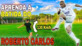 APRENDA a BATIDA do ROBERTO CARLOS chute de 3 dedos STRONG KICK OF ROBERTO CARLOS [upl. by Anissa520]