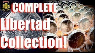 Stacking Mexico Libertad Silver Coin  Collection Complete [upl. by Kondon334]