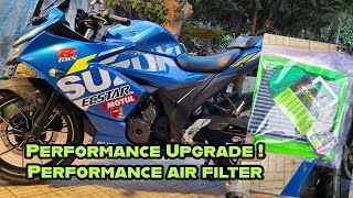 Suzuki Gixxer SF 250  Performance Air filter  SCHORL  Furious Moto [upl. by Andre]