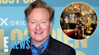 Conan O’Brien’s Gives a CHEEKY RESPONSE to Hosting the Oscars “America Demanded It”  E News [upl. by Yecal100]