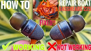 How To Repair Earphones If One Side Is Not Working  Repair Boat bassHeads 225  Easiest Way [upl. by Adore]