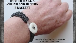 Plastic string bracelet tutorial [upl. by Hendel]