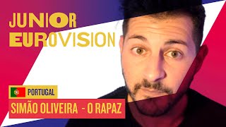 JUNIOR EUROVISION 2021 🇵🇹 PORTUGAL REACTION  SIMAO OLIVEIRA  O RAPAZ 🤤 THAT GUITAR 🤤 [upl. by Notserk463]