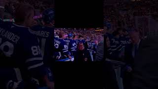 Nylander stares down Turgeon 😂 hhof nhl hockey [upl. by Arratal]