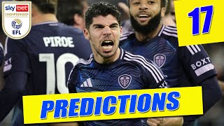 CHAMPIONSHIP PREDICTIONS WEEK 17 [upl. by Ahsemal]