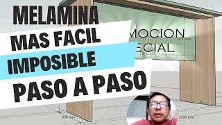 Aprende cómo fabricar una mesa de melamina paso a paso [upl. by Ker]