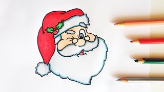 COME DISEGNARE BABBO NATALE [upl. by Oicneserc]