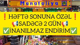 5 MANAT QAZAN 5 MANAT TAVA 5 MANAT QRAFİN SADƏCƏ 2 GÜN MANATOLİYADA BÜTÜN MALLARA ENDİRİMLƏR [upl. by Court]