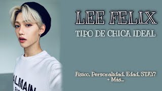 LA CHICA IDEAL de LEE FELIX💝  TIPO IDEAL de STRAY KIDS SKZ [upl. by Tessil]