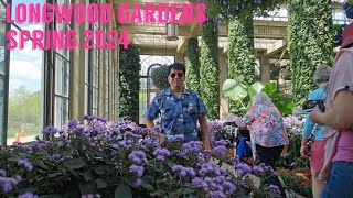 Longwood Gardens Spring 2024 Walking Tour Pennsylvania [upl. by Yokoyama]