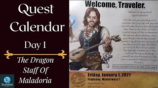 Lets play the Quest Calendar by Sundial Games  Day 1 [upl. by Nwahsyar]