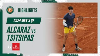 Alcaraz vs Tsitsipas Quarterfinal Highlights  RolandGarros 2024 [upl. by Laurentia]