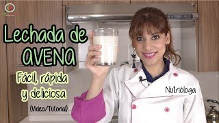 Cómo hacer LECHADA DE AVENA fácil rápida y deliciosa Tutorial [upl. by Cattier354]