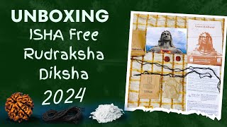 Unboxing ISHA Free Rudraksha Diksha2024 Rudraksha isha sadhguru unboxing रुद्राक्ष mahadev [upl. by Shermie]