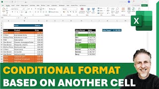 Excel Conditional Format Based on Another Cell  Highlight Entire Row with Conditional Formatting [upl. by Aciruam]